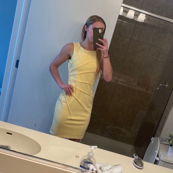 Calvin Klein Yellow Dress - Picture 4 of 5